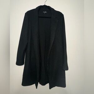 Fashion Nova Black Open-Front Coat Size M (8)